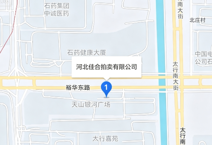 和拍网公司位置地图 - 河北省石家庄市高新区裕华东路358号天山银河广场C区商办楼六层